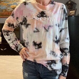 PINK Victoria's Secret Tie-Dye Long Sleeve Tee